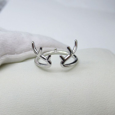 STERLING SILVER RING - ANTLER ART